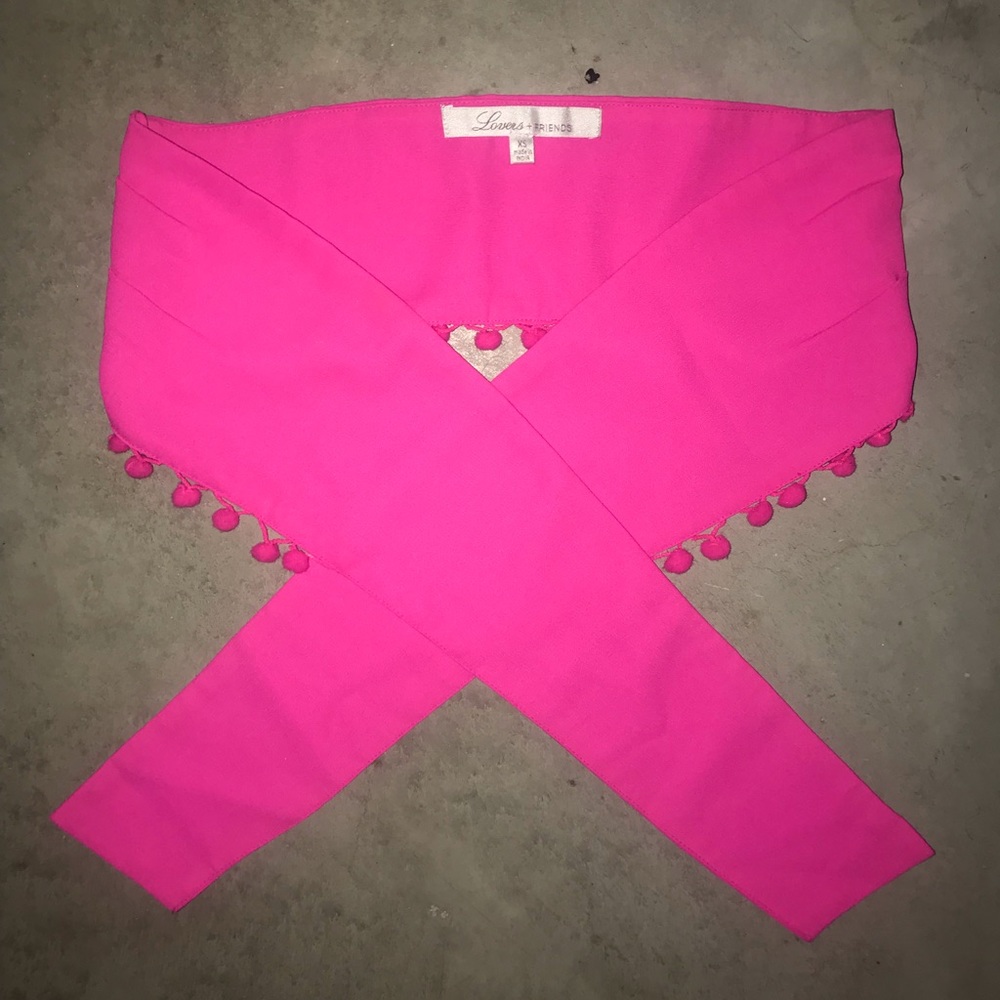 Lovers + Friends Tie-Front Bandeau